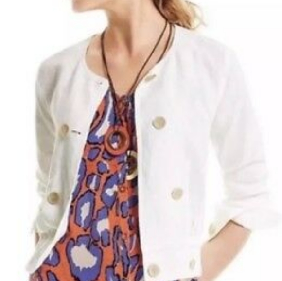 CAbi Jackets & Blazers - CAbi Linen Piazza Jacket, Size S